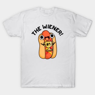 The Wiener Funny Winner Hot Dog Pun T-Shirt